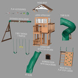 Bristol Point Swing Set angle 13