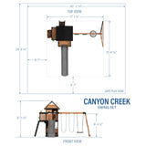 Canyon Creek Swing Set angle 4