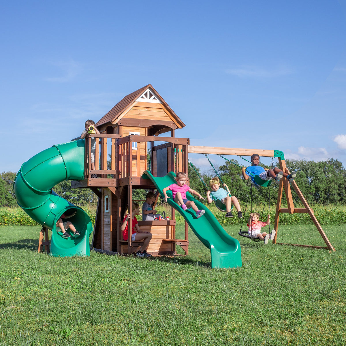 Cedar Cove Swing Set - Noxmow Official Hardware