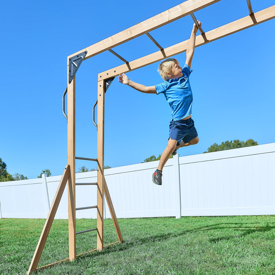 Dover Bay Swing Set with Monkey Bars detail view