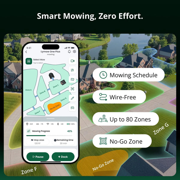 Lymow One Plus 5A Robotic Lawn Mower | 1.1 Acres/Day View 2 - Noxmow Official Hardware