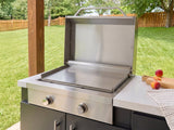 Emory | 12-Foot Outdoor Kitchen Island with Built-In Grill & Griddle angle 3