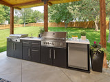 Emory | 12-Foot Outdoor Kitchen Island with Built-In Grill & Griddle angle 1