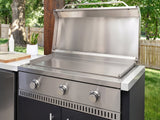 Emory | 12-Foot Outdoor Kitchen Island with Built-In Griddle & Pizza Oven angle 3