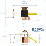 Endeavor Swing Set angle 35