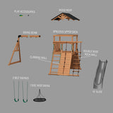 Endeavor Swing Set angle 18