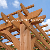 12x10 Beaumont Pergola angle 3