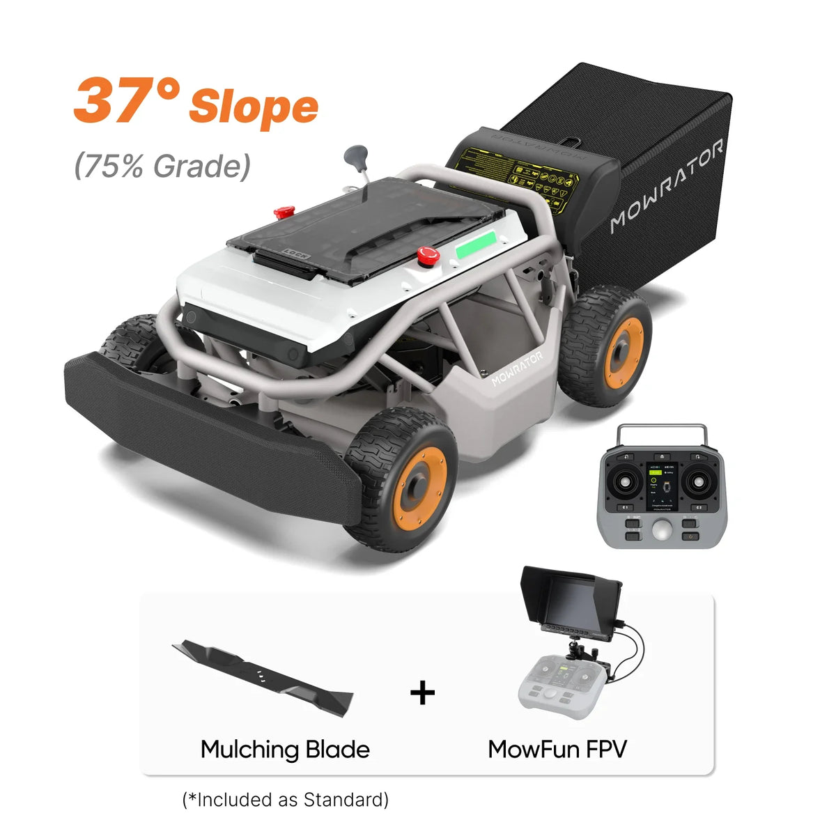 Mowrator S1 4WD Indoor Yard Care Bundle | S1 4WD Lawn Mower+MOWFUN FPV - Noxmow Official Hardware