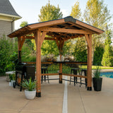 Granada Grill Gazebo with Outdoor Bar angle 7