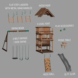 Highlander Swing Set angle 12