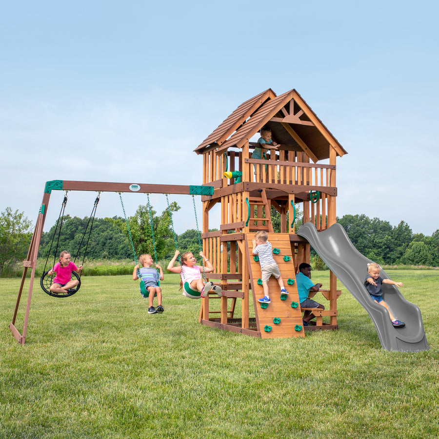 Highlander Swing Set detail view
