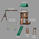 Lakewood Swing Set angle 9