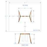 Heavy-Duty Durango Swing Set angle 4