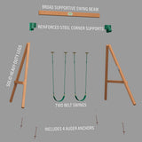 Heavy-Duty Durango Swing Set angle 8