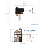 Mystic Tower Swing Set angle 3