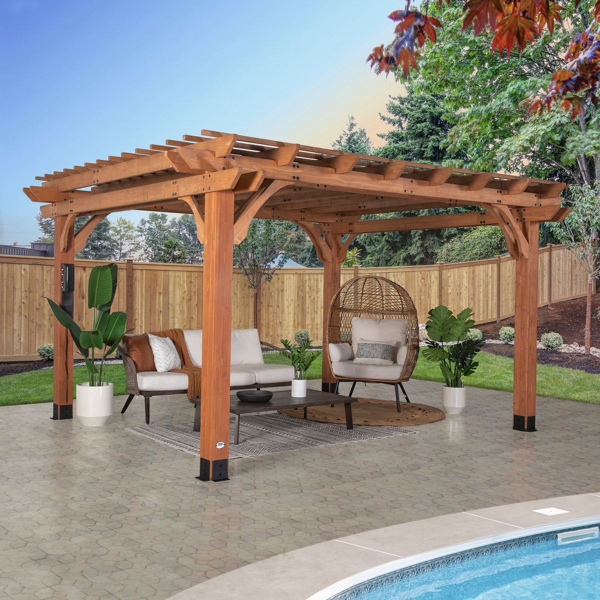 14x12 Beaumont Pergola - Noxmow Official Hardware