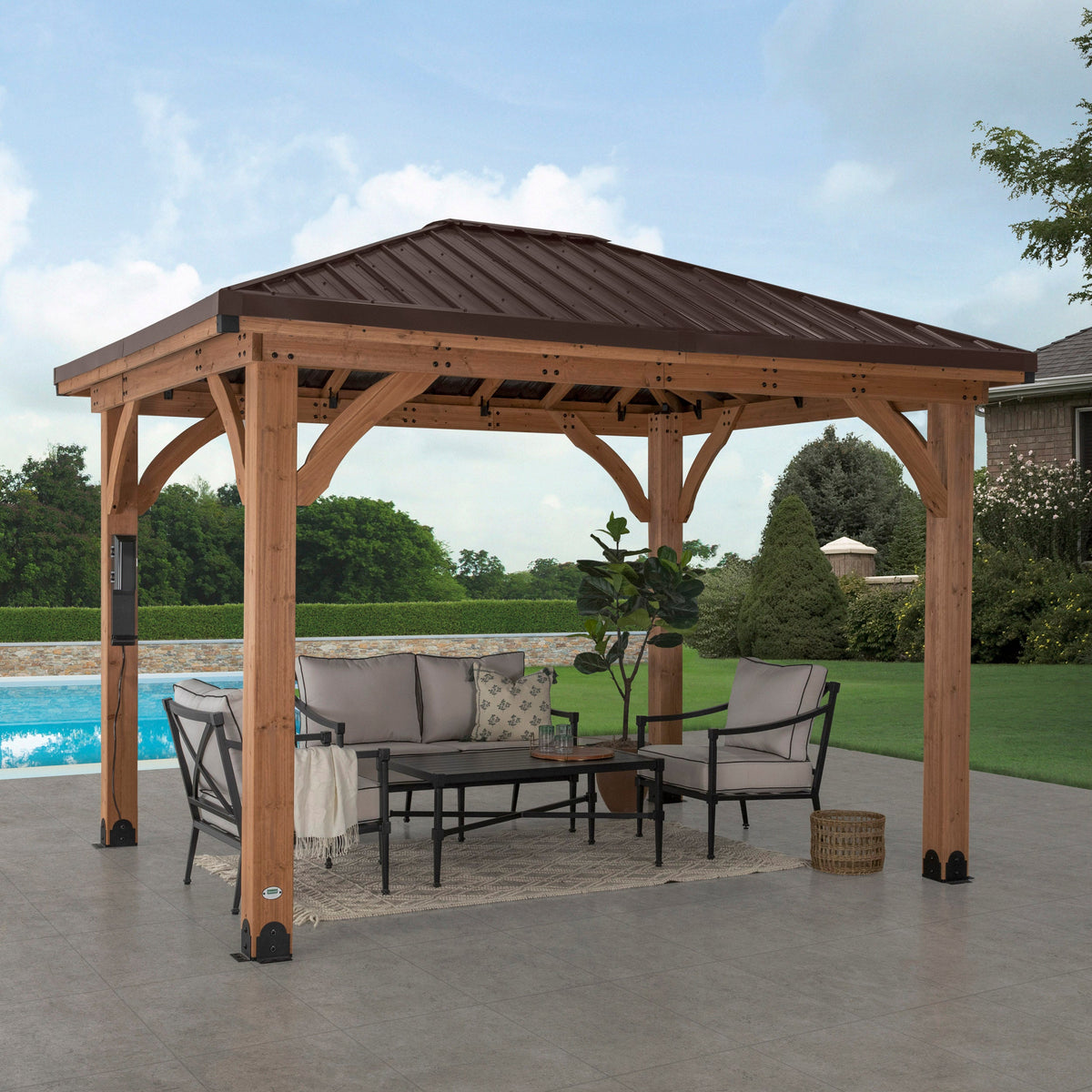 12x10 Barrington Gazebo - Noxmow Official Hardware