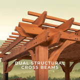 20x12 Beaumont Pergola angle 7