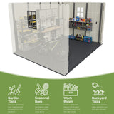 Patiowell 10x8 FT Kick-it Plastic Storage Shed with Skylight & Windows angle 6
