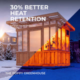 9x6 Poppy Greenhouse angle 4
