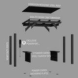 Rockport Steel Grill Gazebo angle 11