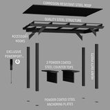Rockport XL Steel Grill Gazebo angle 15