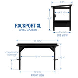 Rockport XL Steel Grill Gazebo angle 4