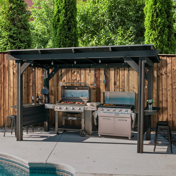 Rockport XL Steel Grill Gazebo View 2 - Noxmow Official Hardware
