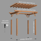 12x10 Beaumont Pergola angle 6