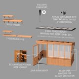12x7 Zalie Greenhouse angle 14