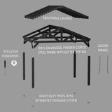 14x12 Ridgeline Steel Louvered Pergola angle 13
