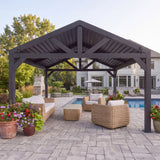14x12 Ridgeline Steel Louvered Pergola angle 6