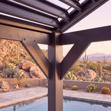 14x14 Ridgeline Steel Louvered Pergola angle 9