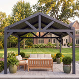 16x14 Ridgeline Steel Louvered Pergola angle 5