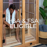 Rylan Indoor Infrared Sauna – 2 Person angle 1