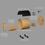 Paxton Outdoor Barrel Sauna – 2-4 Person angle 15
