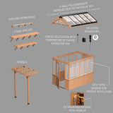9x6 Bellerose Greenhouse angle 13