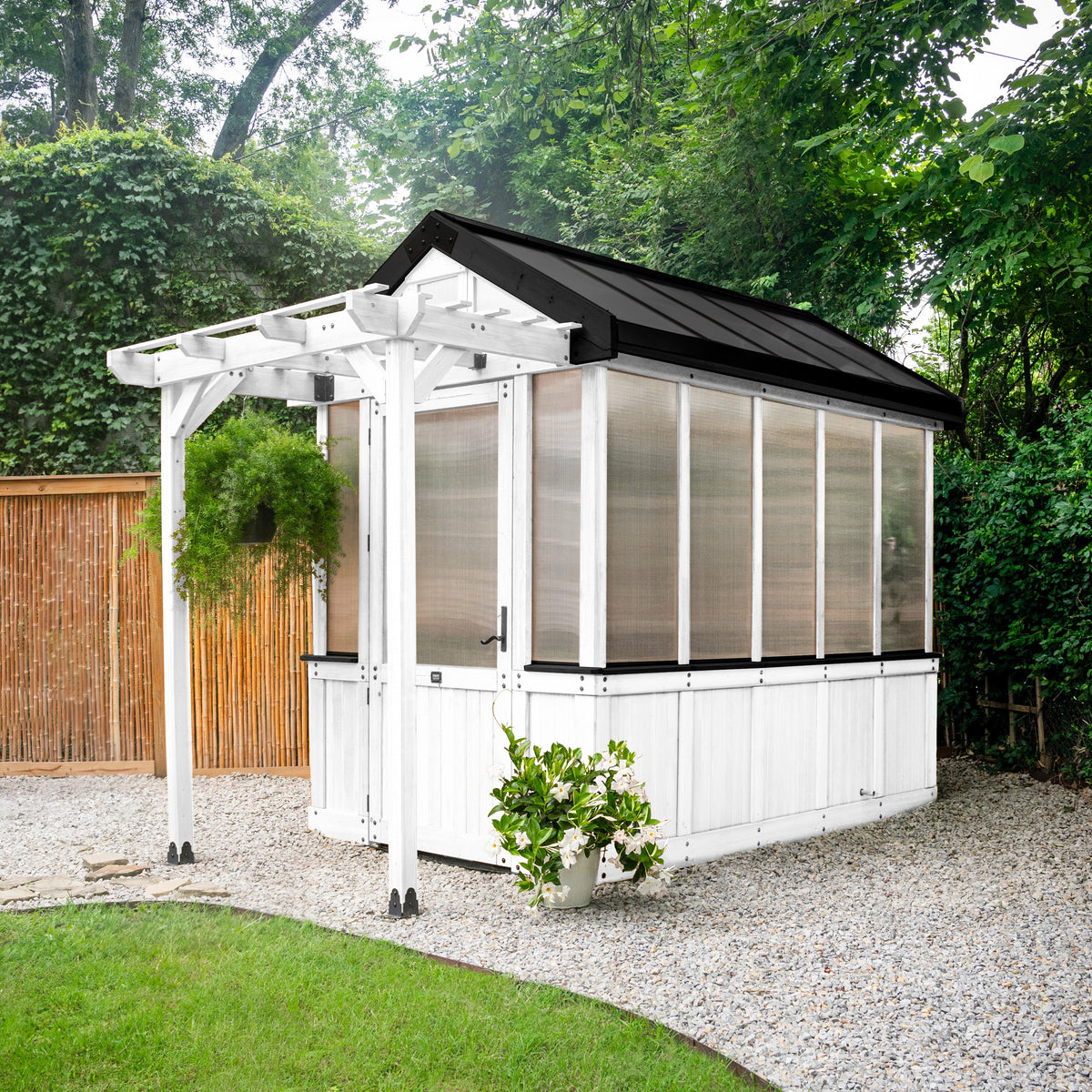 9x6 Bellerose Greenhouse - White - Noxmow Official Hardware