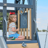 Atlas Steel Swing Set with Tube Slide angle 6