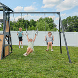 Atlas Steel Swing Set with Tube Slide angle 4