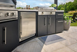 Edgemont Cove | Curved Outdoor Kitchen with Built-In Grill, Griddle & Pizza Oven angle 10