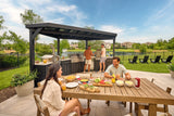Edgemont Cove | Curved Outdoor Kitchen with Built-In Grill, Griddle & Pizza Oven angle 27