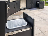 Edgemont Cove | Curved Outdoor Kitchen with Built-In Grill, Griddle & Pizza Oven angle 15