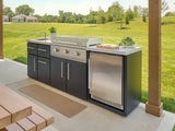 Emory | 9-Foot Outdoor Kitchen Island with Built-In Griddle angle 1