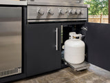 Emory | Corner Outdoor Kitchen Island with Built-In Grill & Griddle angle 8