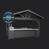 Lancaster | Galley Outdoor Kitchen with Built-In Griddle & Pizza Oven angle 26