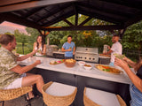 Lancaster | Galley Outdoor Kitchen with Built-In Grill & Griddle angle 15