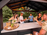 Lancaster | Galley Outdoor Kitchen with Built-In Grill & Griddle angle 17