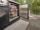Lancaster | Galley Outdoor Kitchen with Built-In Griddle & Pizza Oven angle 20