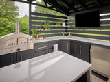 Langston | Covered Walk-In Outdoor Kitchen with Built-In Grill & Griddle angle 8